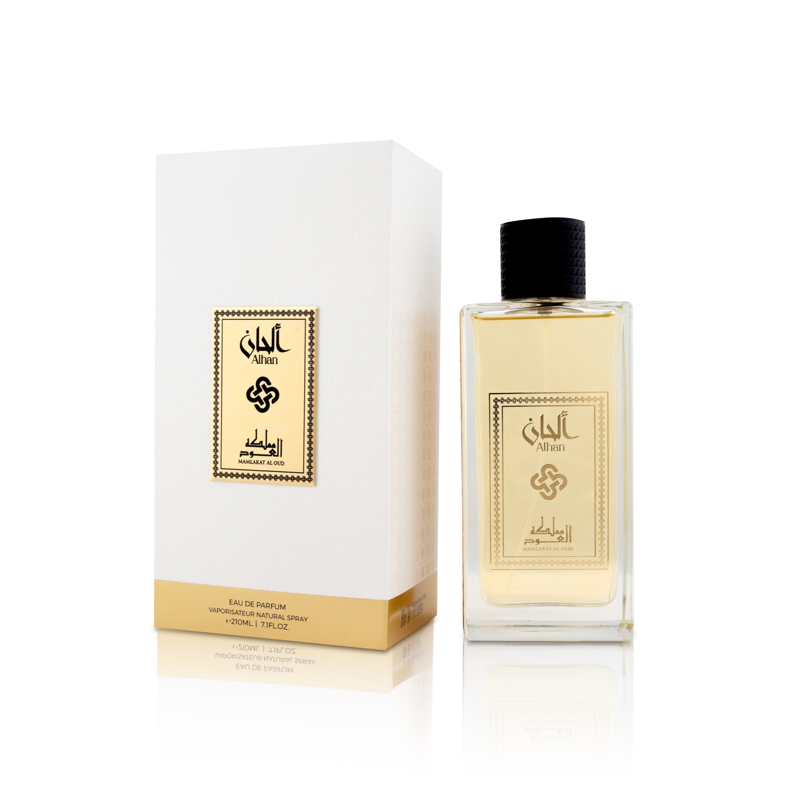 Bottle of Mamlakat Al Oud Alhan Eau De Parfum - 100ml with box